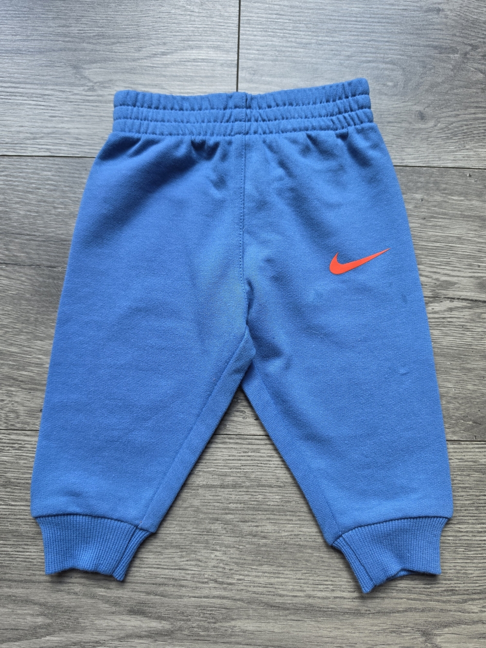 3/$6 Nike Toddler Blue Jogger Pants with Orange Swoosh